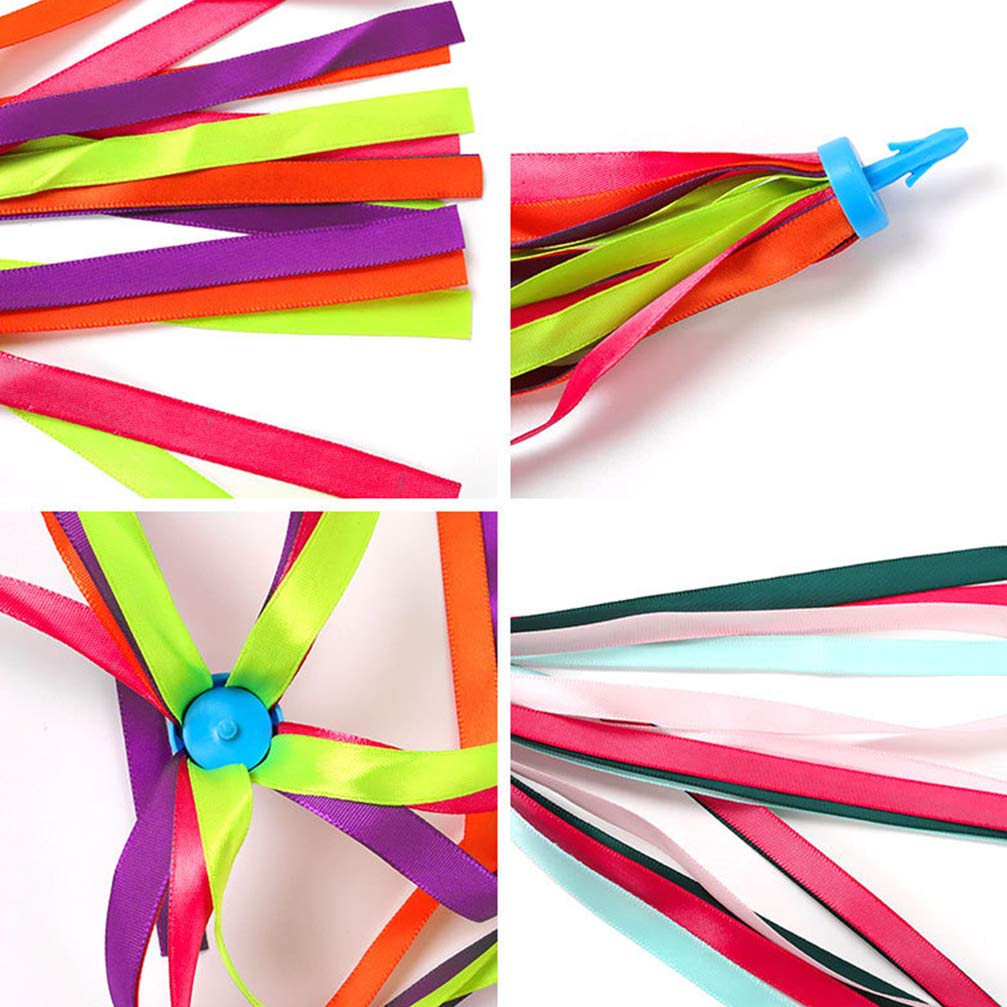CLISPEED 3 Pairs Bike Streamers - Durable & Sturdy Handlebar Streamers for Bicycles, Scooters - Perfect for Kids Bikes, Birthday Parties & Bike Decorations