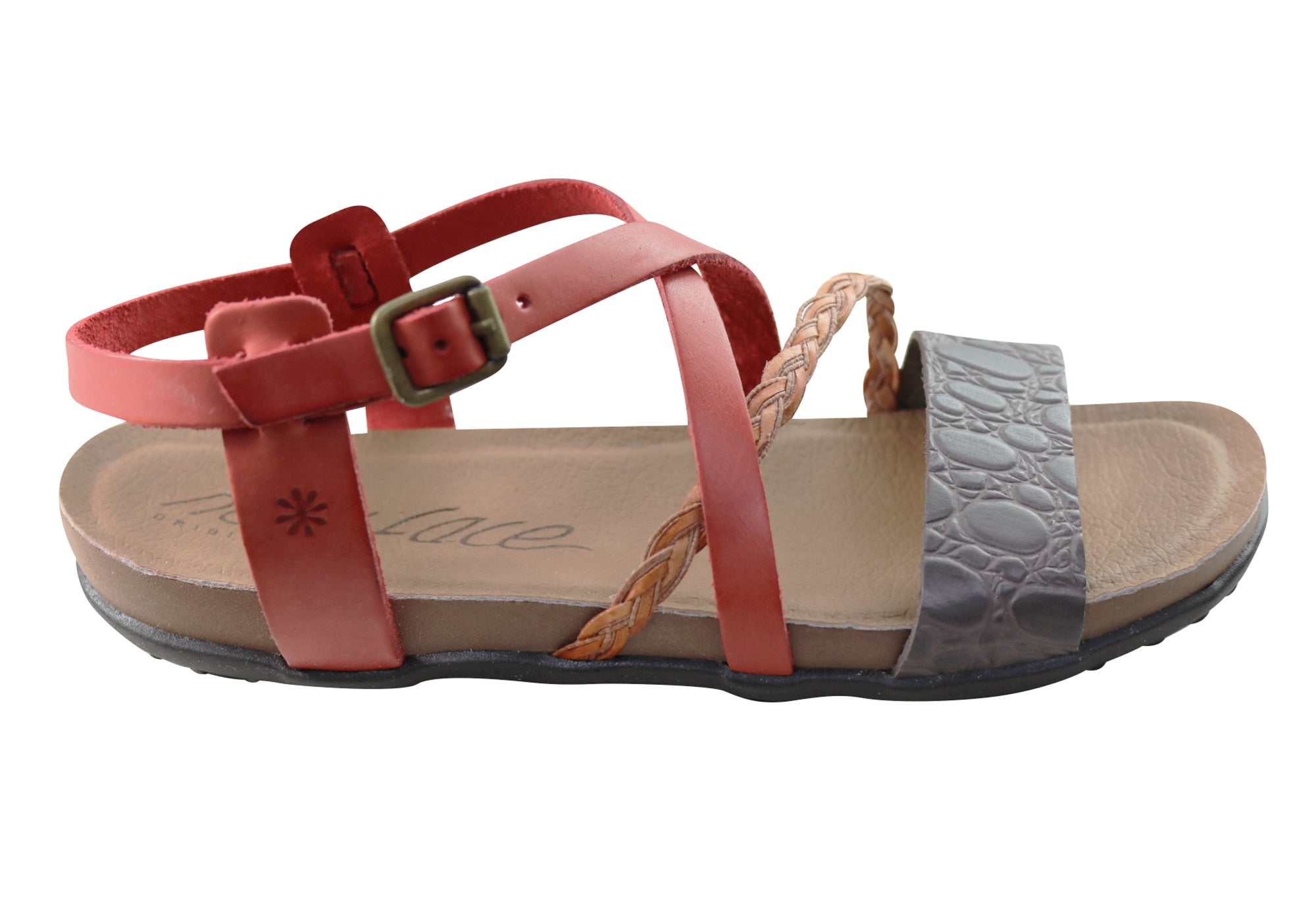 Laurina Women's Comfortable Leather Sandals - Handmade in Brazil - Casual Summer Walking Shoes for Beach, Travel & Everyday Wear