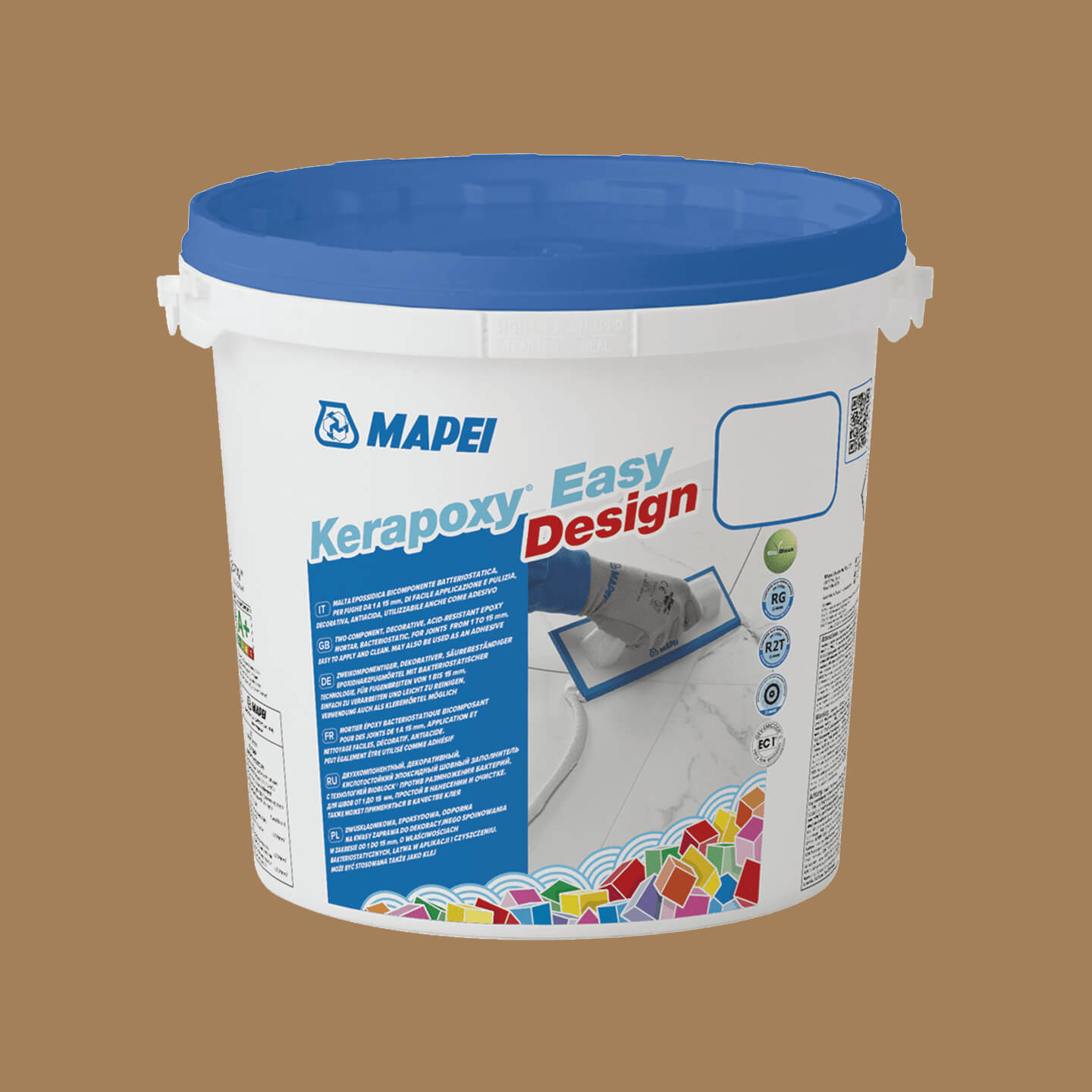 Mapei Kerapoxy Easy Design 3kg Golden Dust 135 - Epoxy Grout for Tile and Stone - Perfect for Bathroom, Kitchen, and Flooring Projects