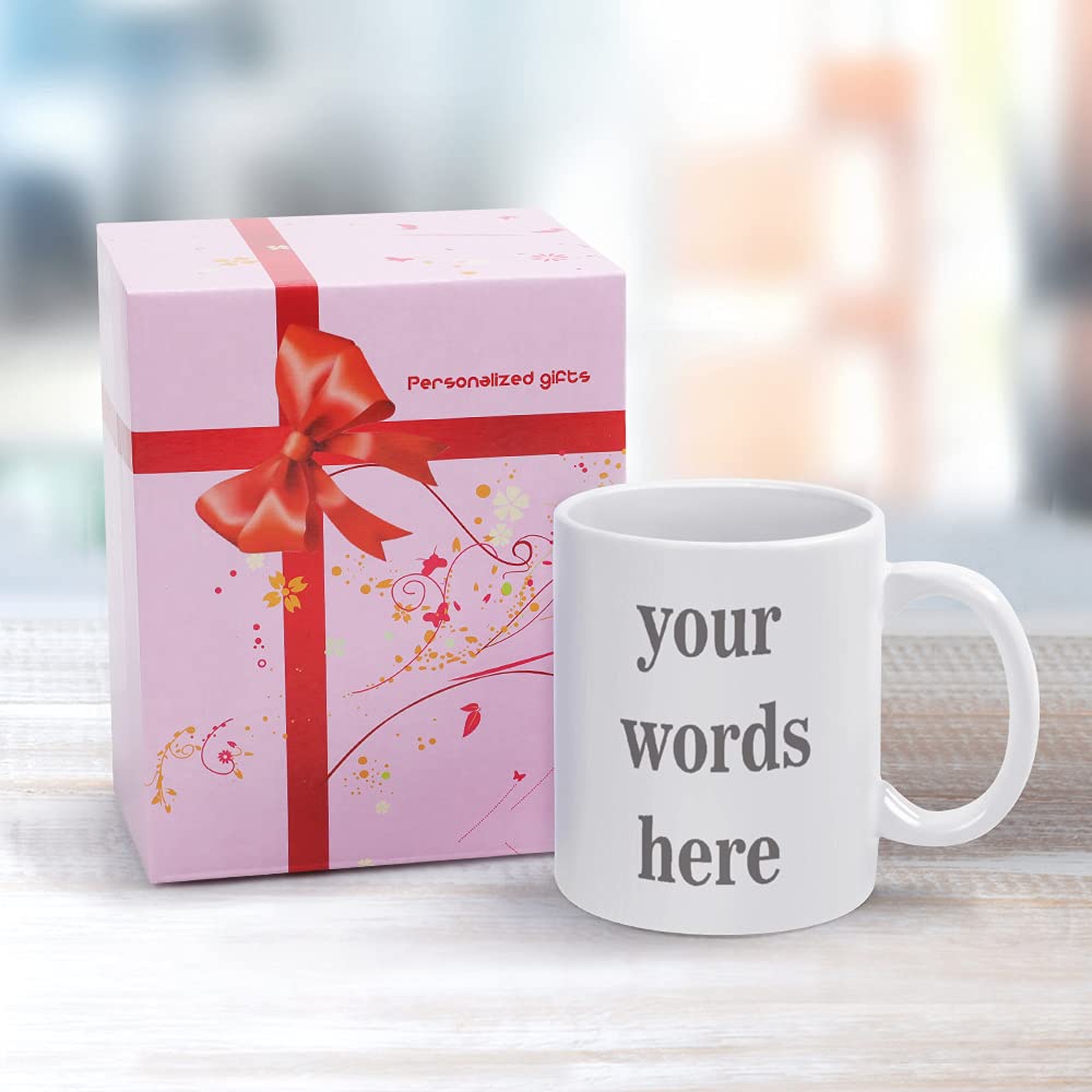 Personalized Coffee Mug - Custom 11oz Coffee Cup for Men & Women - Engraved Ceramic Travel Mug for Office, Home & Gifts