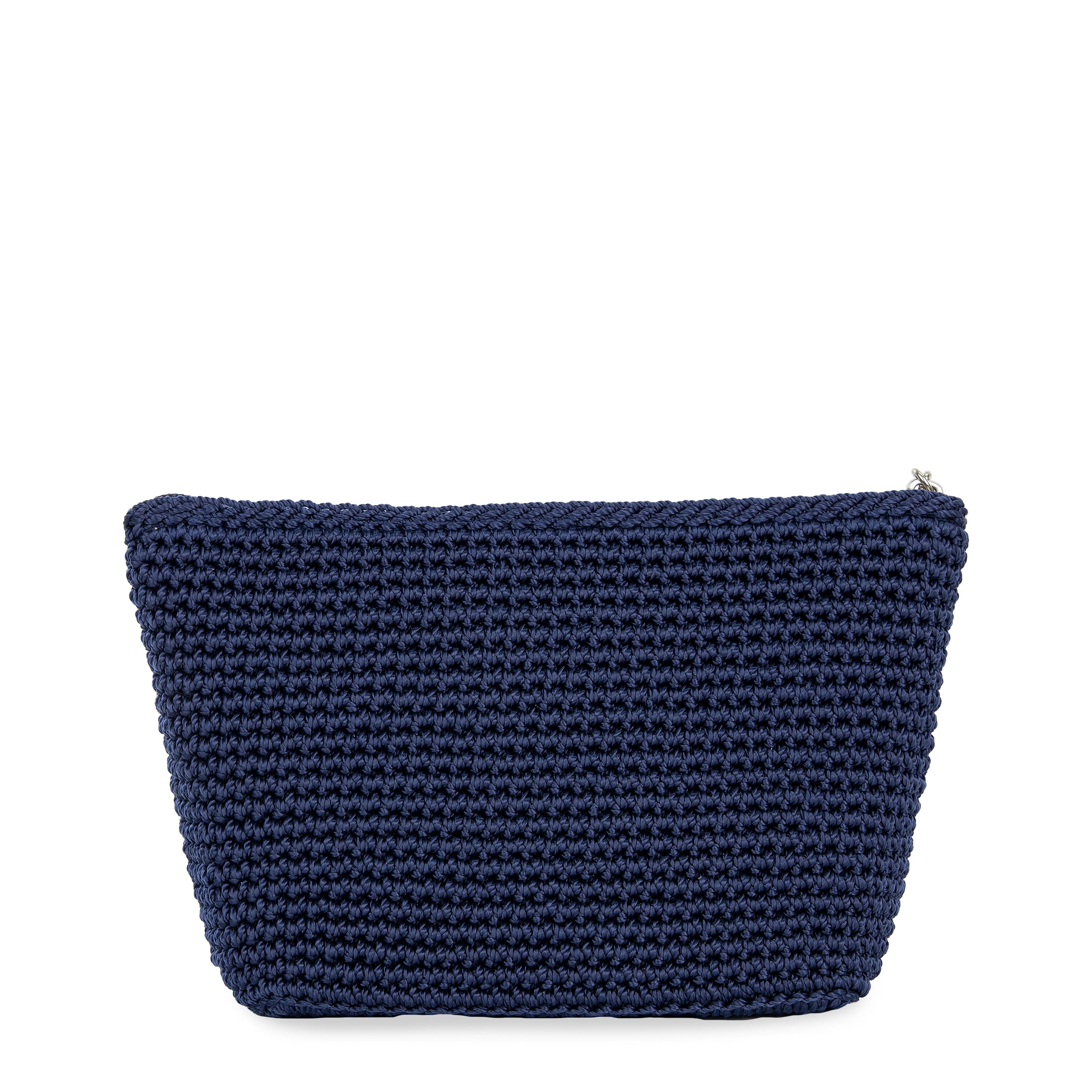 Handmade Denim Essential Pouch - Crochet Small Bag for Keys, Coins & Jewelry - Perfect for Travel, Gym & Everyday Use