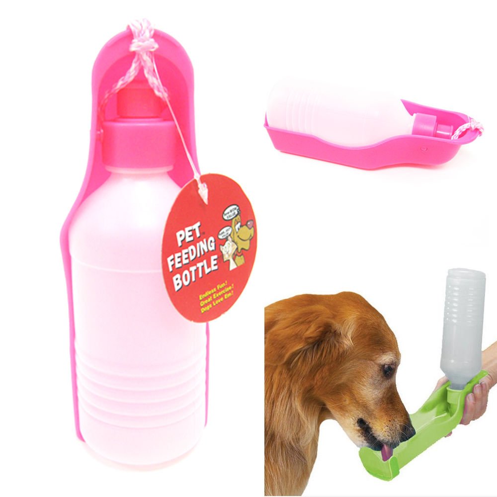 Portable Dog Water Bottle with Bowl - Travel Pet Drinking Dish for Dogs, Cats & Birds - Perfect for Hiking, Camping & Outdoor Adventures