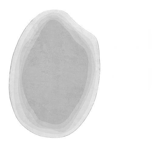 Italian Designer Oval Linear Rug - Modern Handmade Wool Carpet for Living Room, Bedroom, Dining Area | Non-Slip Luxury Home Decor for Boho, Farmhouse & Contemporary Interiors