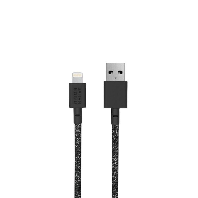 Premium 3m Braided Lightning Cable by Native Union - Cosmos Black - Durable Fast Charging for iPhone, iPad & More - Perfect for Home, Office & Travel