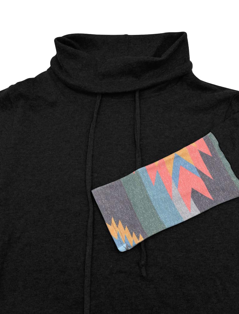 PrinStory Women's Long Sleeve Color Block Pullover Hoodie - Casual Fall Sweatshirt for Women 2023 | Cozy Loungewear, Streetwear & Autumn Outfits