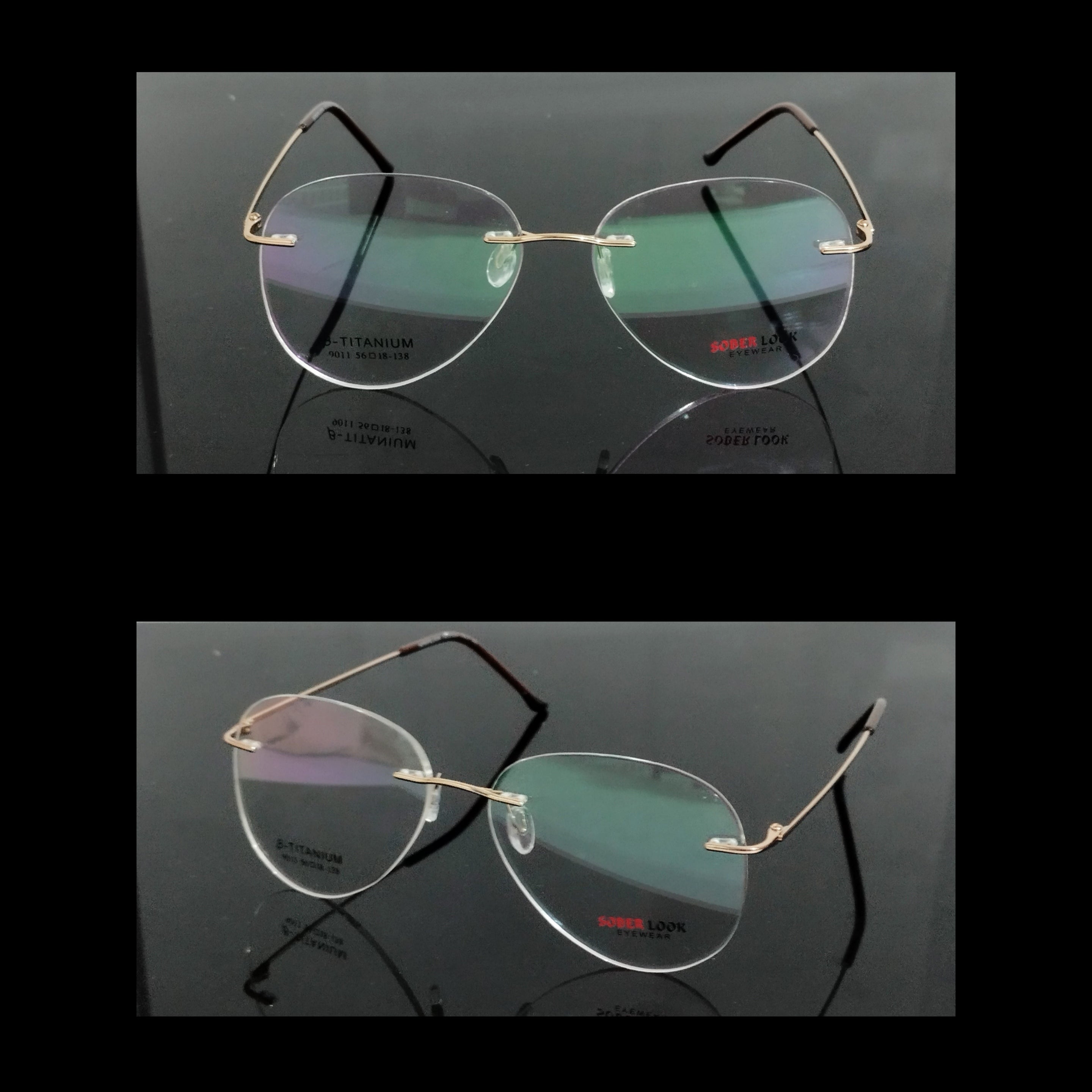 Stylish Rimless Aviator Glasses - Ultra Lightweight Frameless Eyewear for Men & Women | Perfect for Driving, Reading & Fashion Accessories