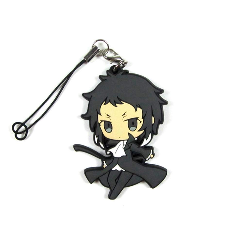 Anime Keychain - Cute Acrylic Cartoon Keyring Pendant with Ryunosuke Akutagawa Design (6cm) - Perfect Gift for Anime Fans & Collectors | Great for Backpacks, Keychains, and Cosplay Accessories