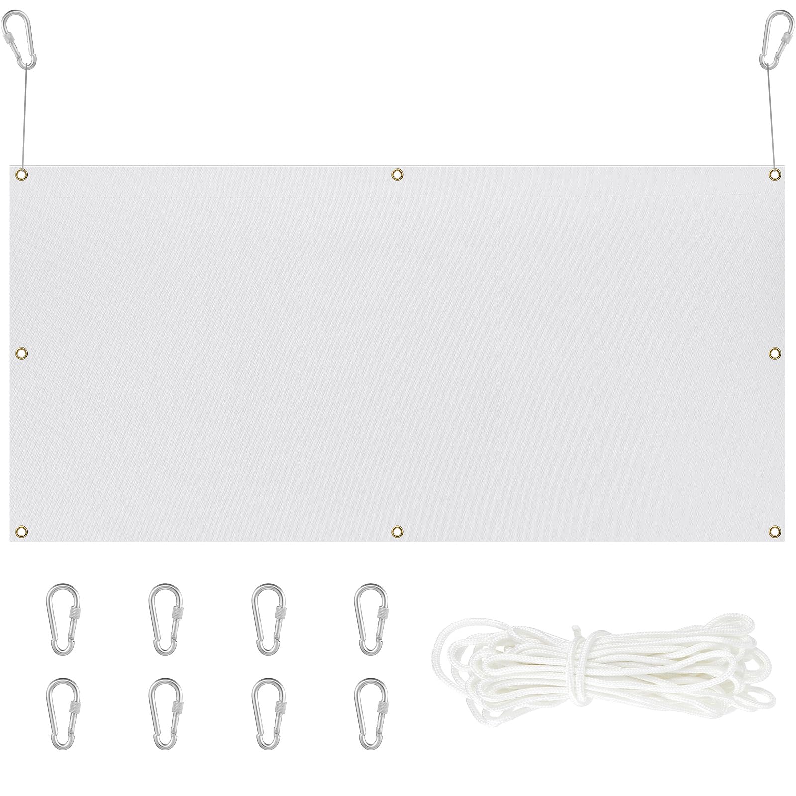 Heavy Duty Archery Backstop Net with Rope & Hooks - Durable Slingshot Target Net for Backyard Shooting Practice | Perfect for Archery Training, Hunting Prep & Outdoor Sports Activities