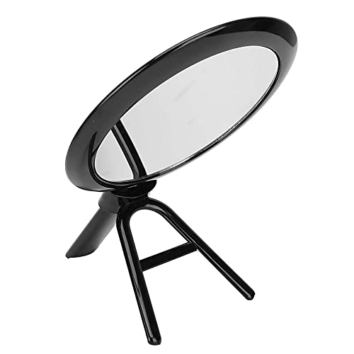 Acrylic Magnifying Cosmetic Mirror - Round Vanity Makeup Mirror for Travel, Home, Tabletop & Bathroom (Black) | Perfect for Precise Makeup Application, Skincare & Grooming