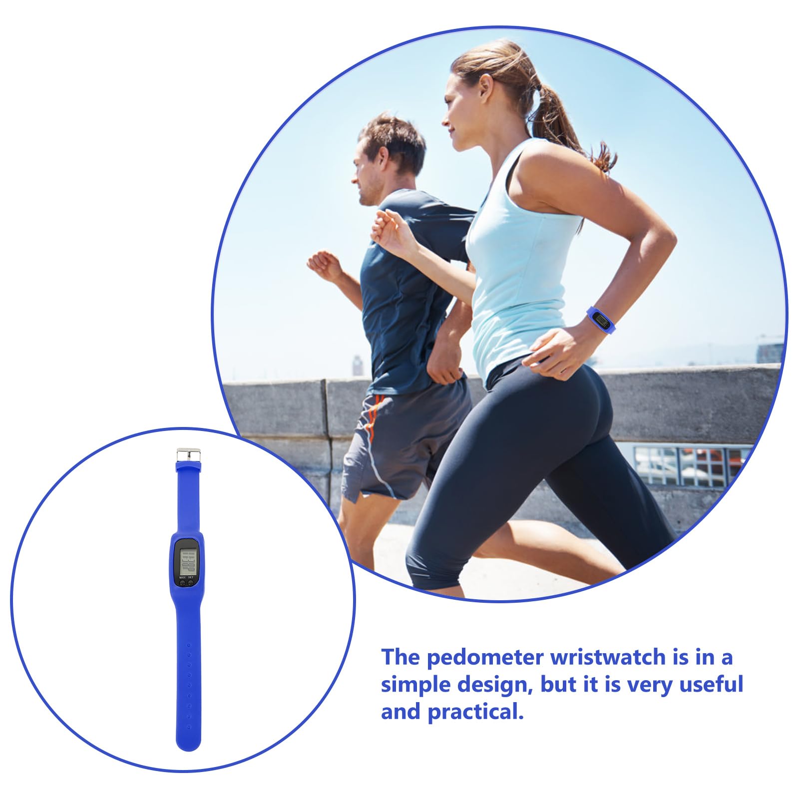 BESPORTBLE Women's Fitness Bracelet - Step Counter Watch with Pedometer for Running, Walking & Workouts - Yellow Wristband for Women & Kids - Perfect for Gym, Jogging & Daily Activity Tracking