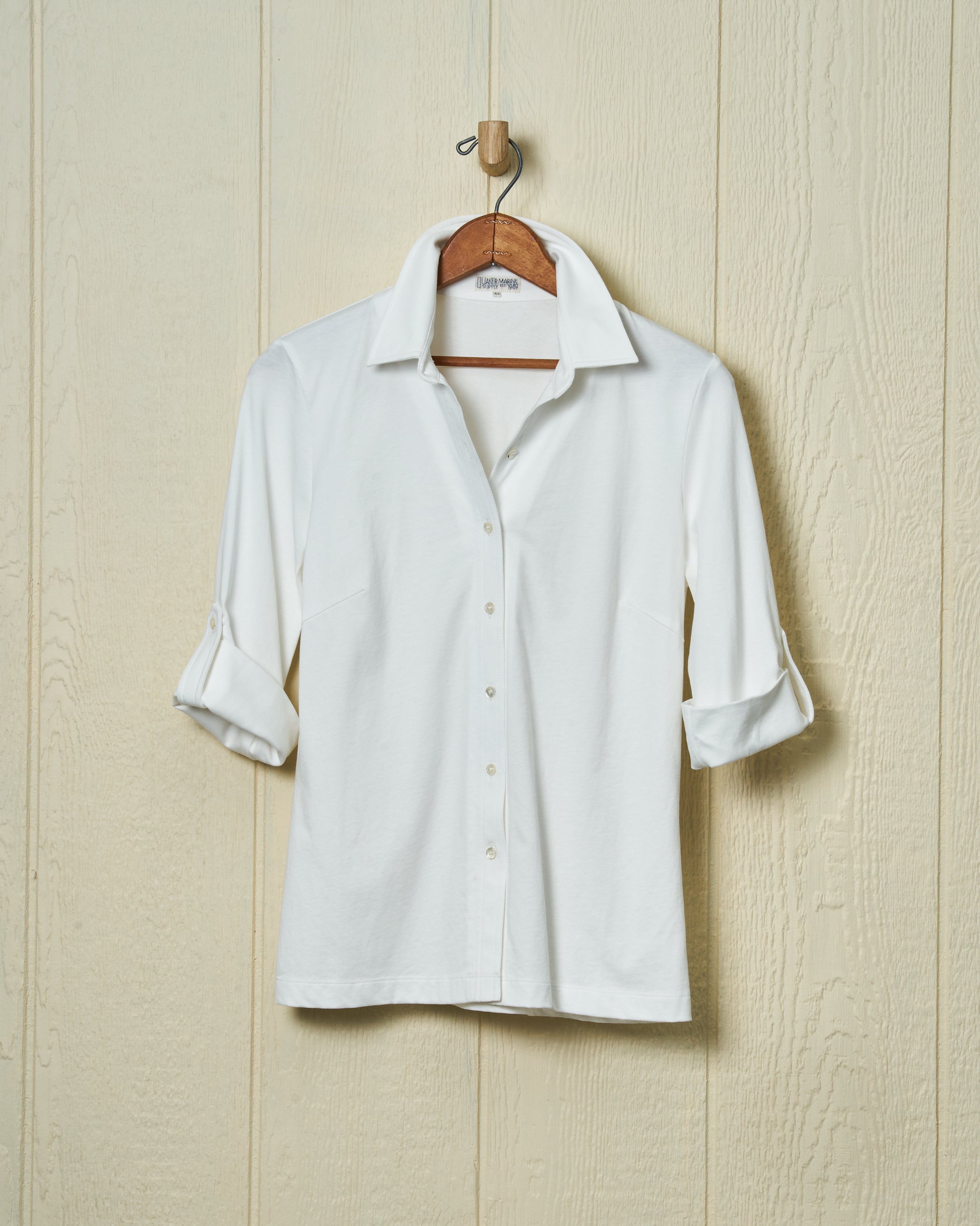 Avalon Knit Top Women's Off White Casual Long Sleeve T-Shirt for Everyday Wear & Layering