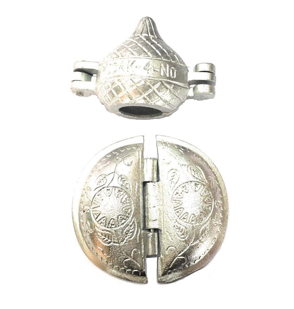 Premium Aluminum Modak & Gujiya Maker Mold Set - Silver (Medium Size) for Indian Sweets & Festive Cooking | Perfect for Diwali, Ganesh Chaturthi & Home Dessert Making