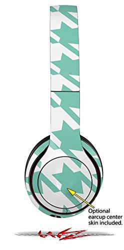 Beats Solo 4/3/2 Wireless Headphone Skin Cover - Houndstooth Seafoam Green Vinyl Decal Wrap (Headphones Not Included) | Protective Case for Gym, Travel & Daily Use