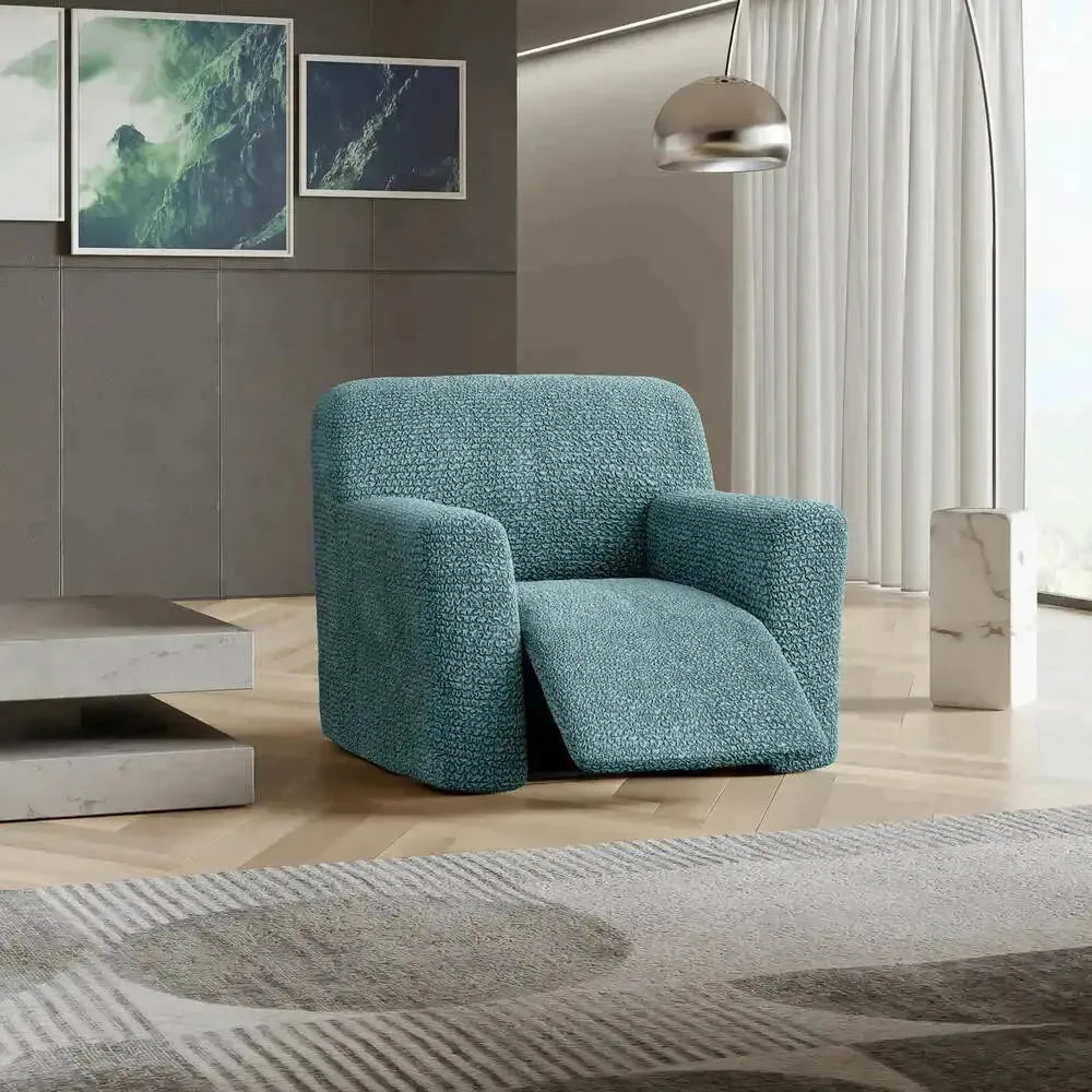 Microfiber Reclining Armchair Slipcover - Stretchable Furniture Protector for Living Room, Bedroom & Home Theater - Easy Wash Sofa Cover for Comfort & Style