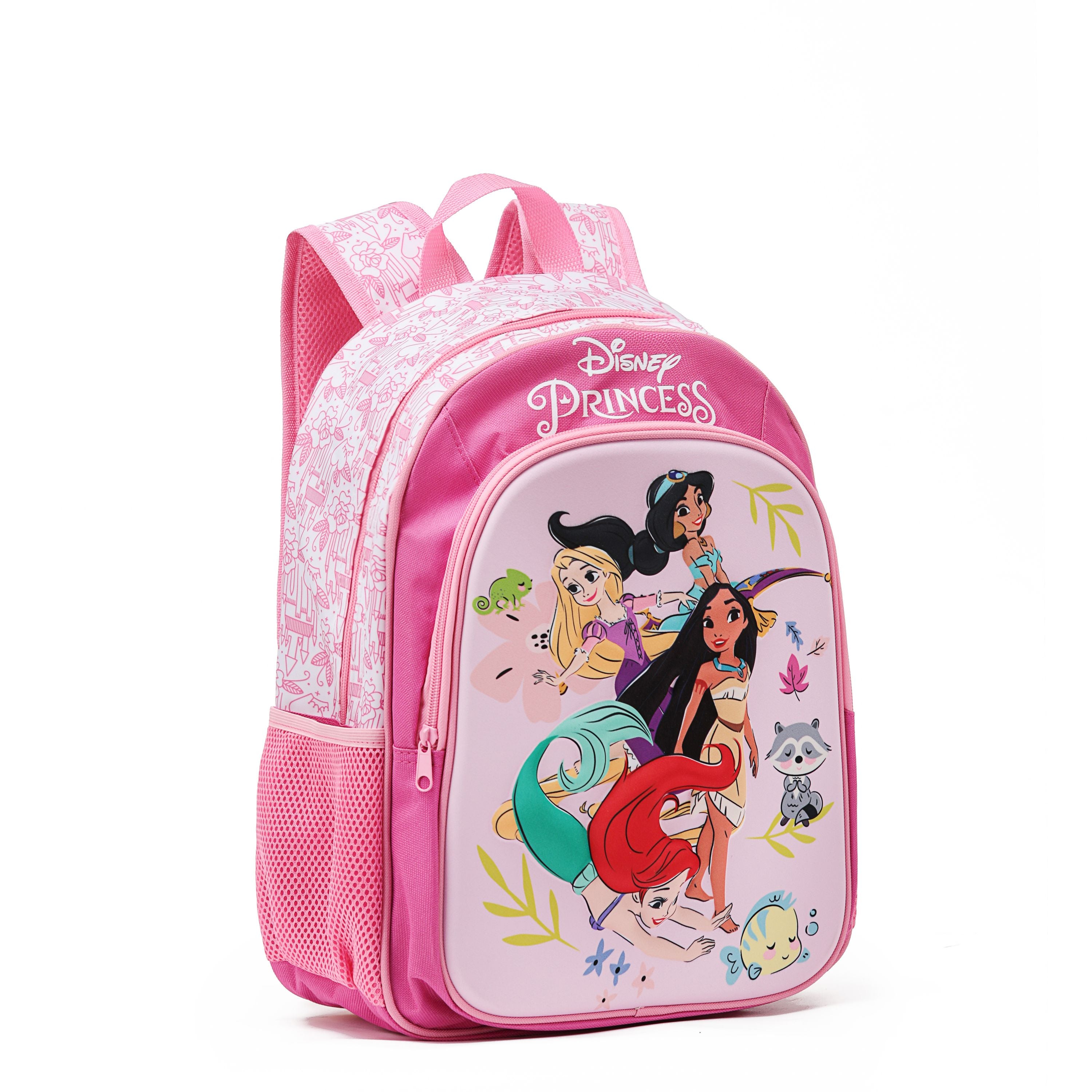 Disney Princess 15-inch Pink Backpack for Girls - School, Travel & Everyday Use | Official Disney Merchandise