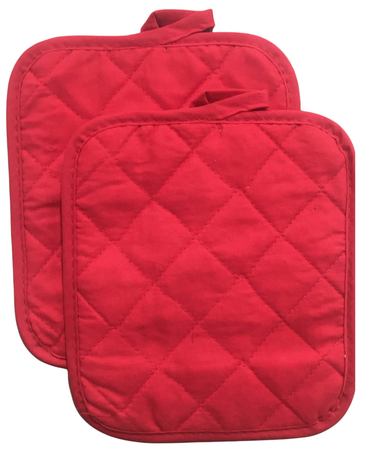 7-Piece Premium Cotton Kitchen Set - 2 Kitchen Towels, 1 Oven Mitt, 2 Pot Holders & 2 Dishcloths (Red) - Perfect for Cooking, Baking & Home Decor