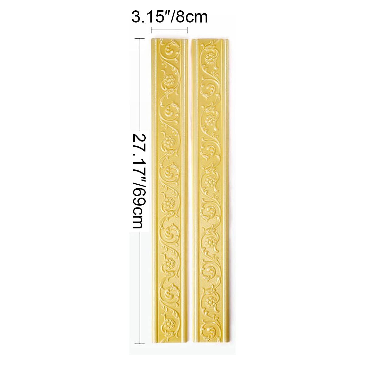ECYC 27.17x3.15 Inch Self-Adhesive 3D Foam Molding Trim - Peel & Stick Flexible Baseboard Wall Border for Home, Kitchen, Bedroom Decor (Gray 01) - Perfect for DIY Wall Accents, Cabinet Edging & Furniture Upgrades