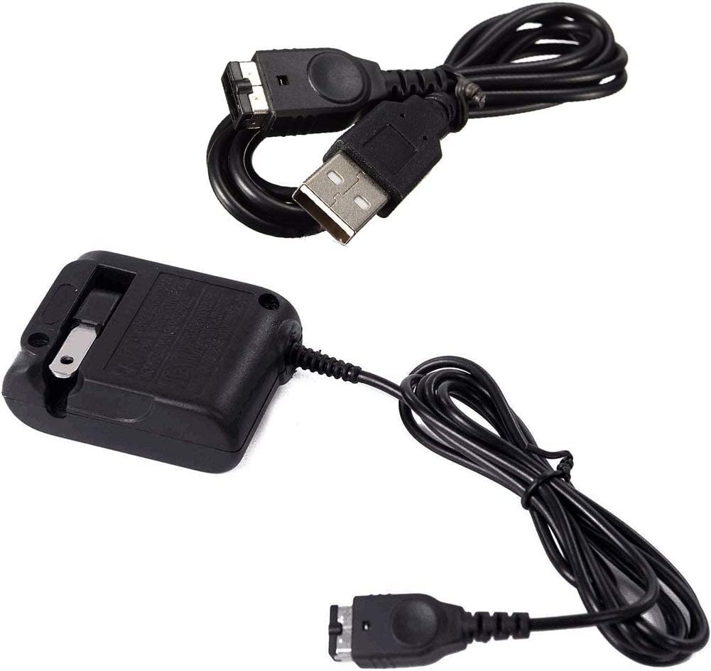 Original Game Boy Advance SP Charger Kit - AC Adapter & USB Charging Cable for GBA SP & Nintendo DS | Portable Gaming Power Solution for Home & Travel
