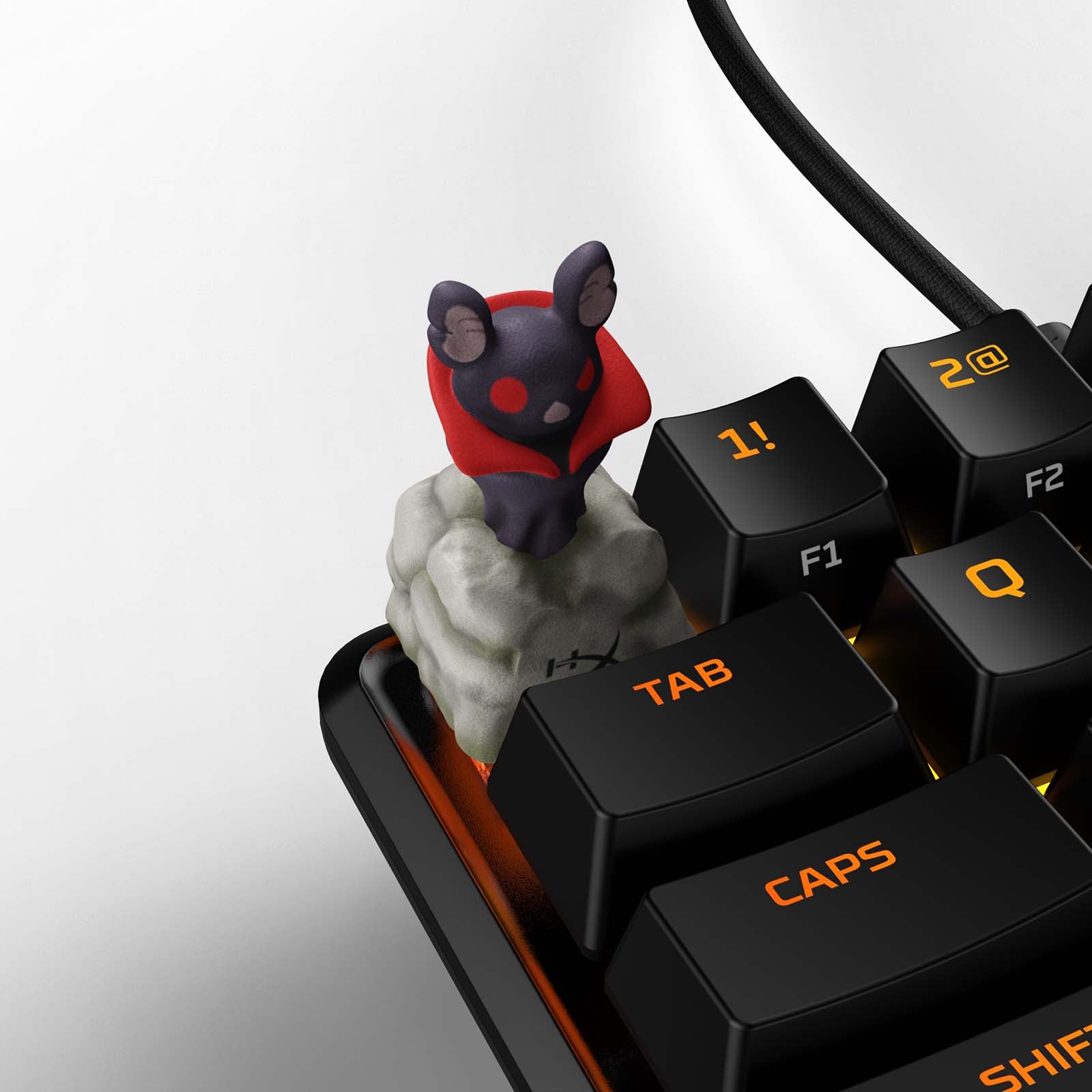 HX3D Custom Keycap - Count Cloud Design for Mechanical Keyboards | Perfect for Gaming, Typing & Office Use