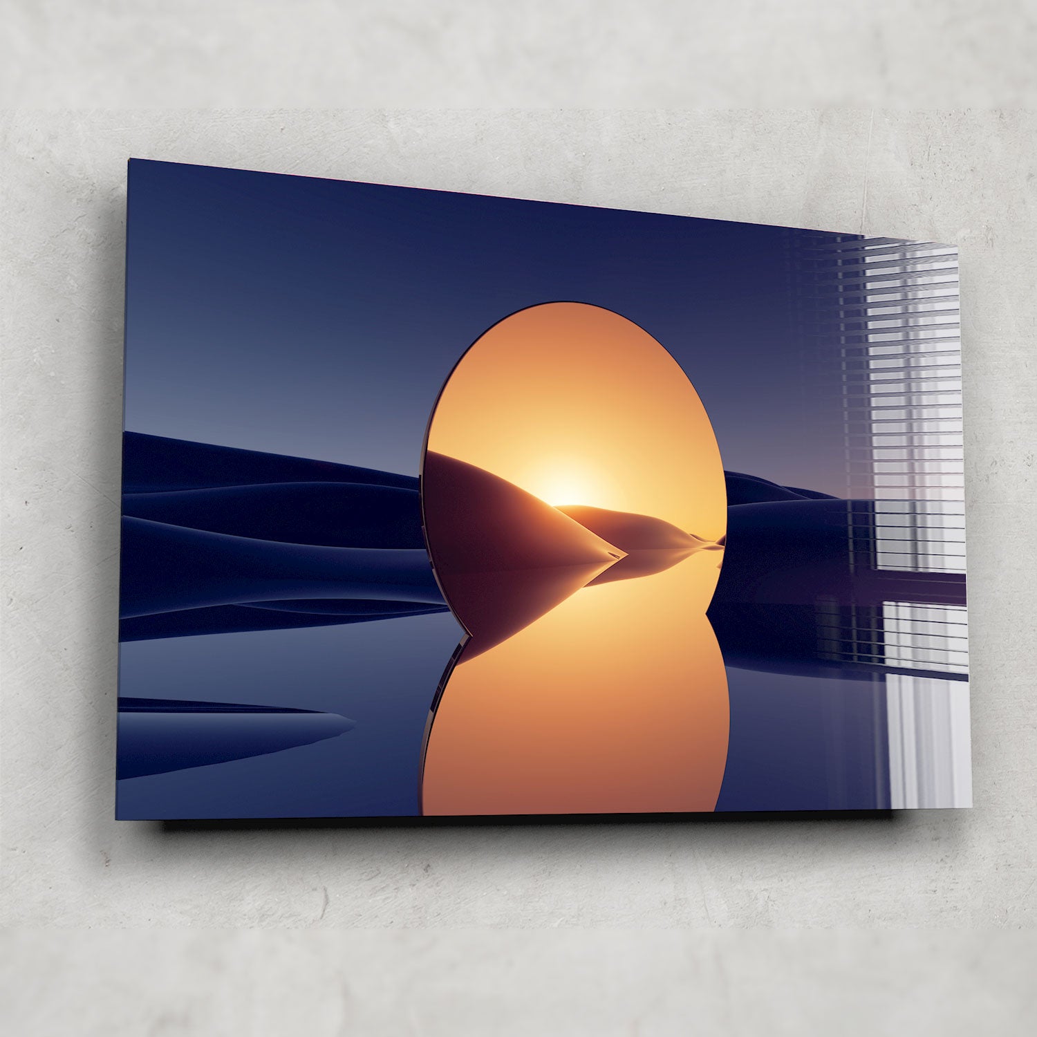 Abstract Golden Mirror - Modern Decorative Wall Art for Home & Office - Perfect for Living Room, Bedroom, or Office Decor