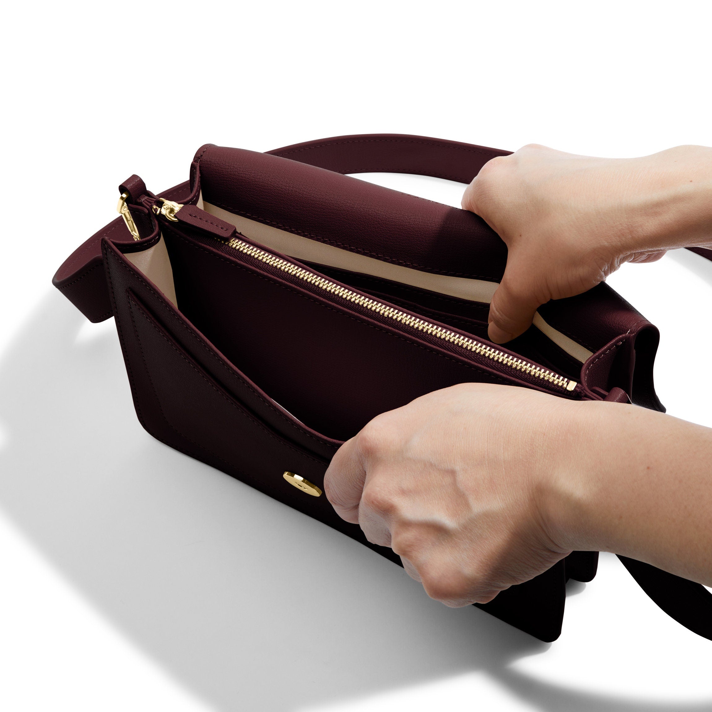 Medium Willow Envelope Bag in Oxblood - Stylish Crossbody Purse for Women, Perfect for Work, Date Night & Everyday Use