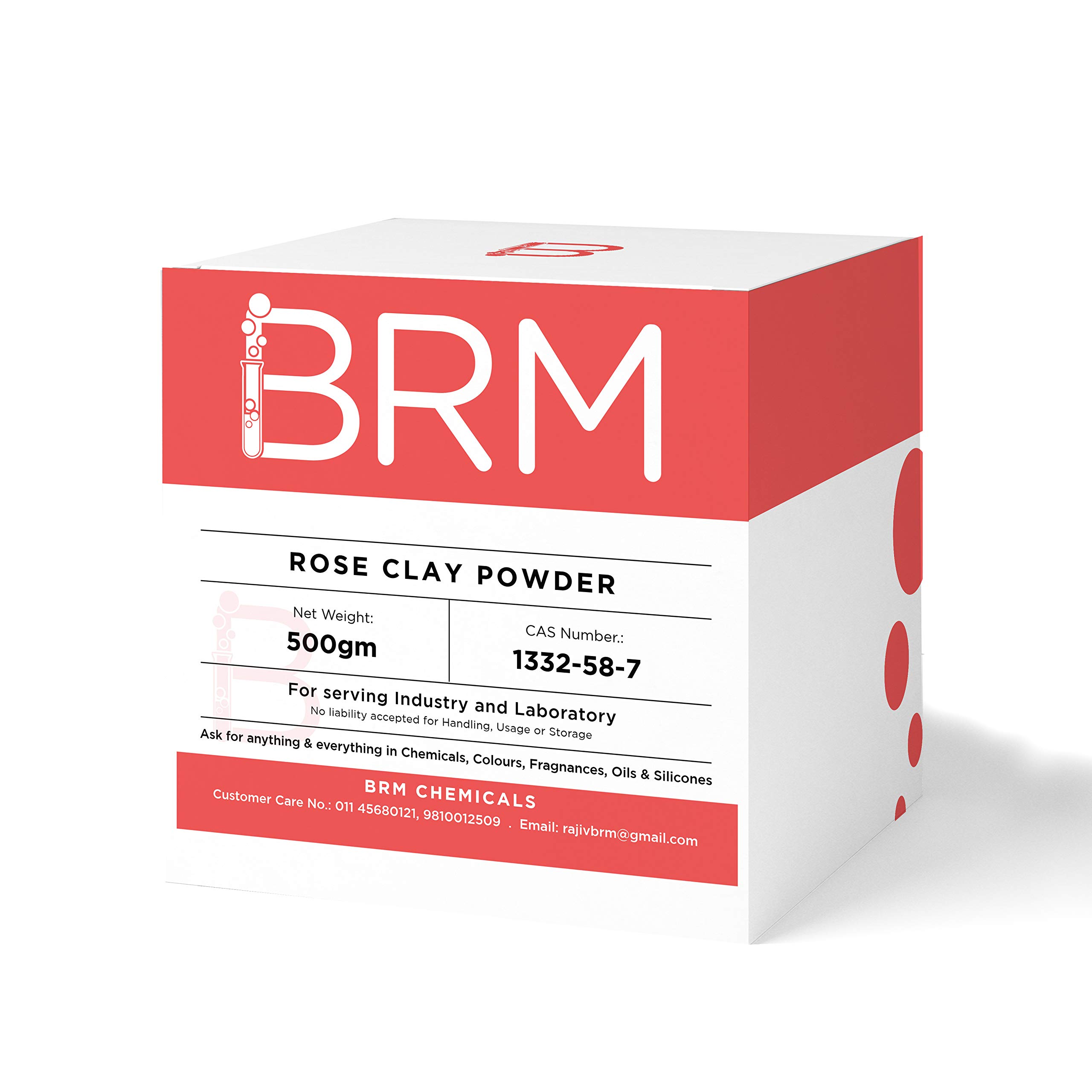 BRM Herbals Rose Clay Powder - 500g Pink Clay for DIY Face Masks, Skincare, Soap Making & Beauty Products | Natural Cosmetic Ingredient for Face, Hair & Body Care | Perfect for Spa, Homemade Beauty & Personal Care Routines