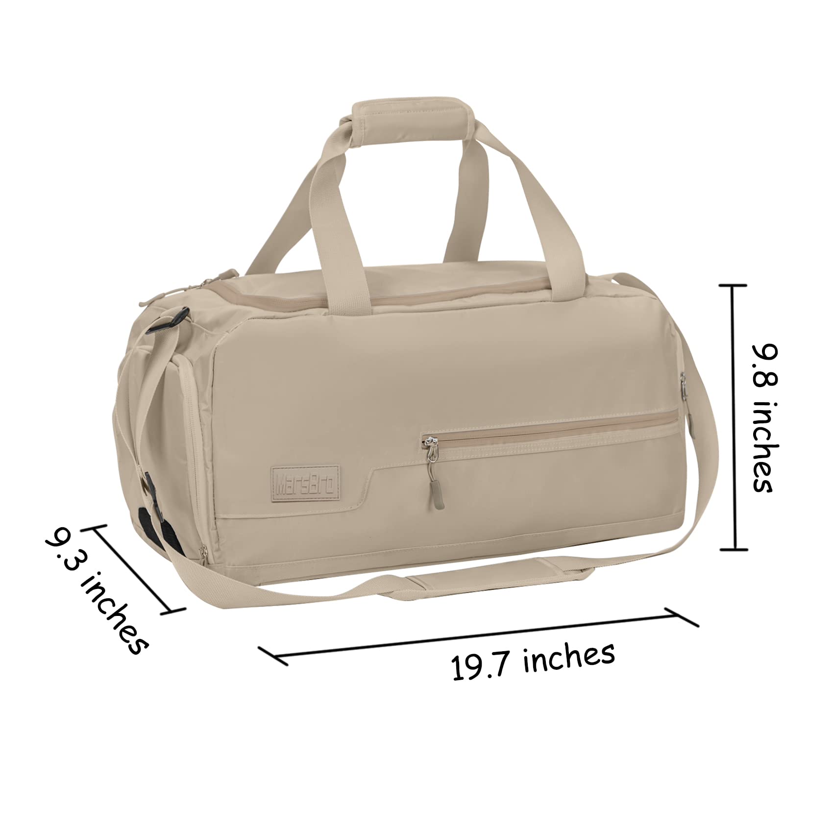 Waterproof Sports Gym Travel Weekender Duffle Bag with Shoe Compartment - Perfect for Workouts, Travel & Weekend Getaways