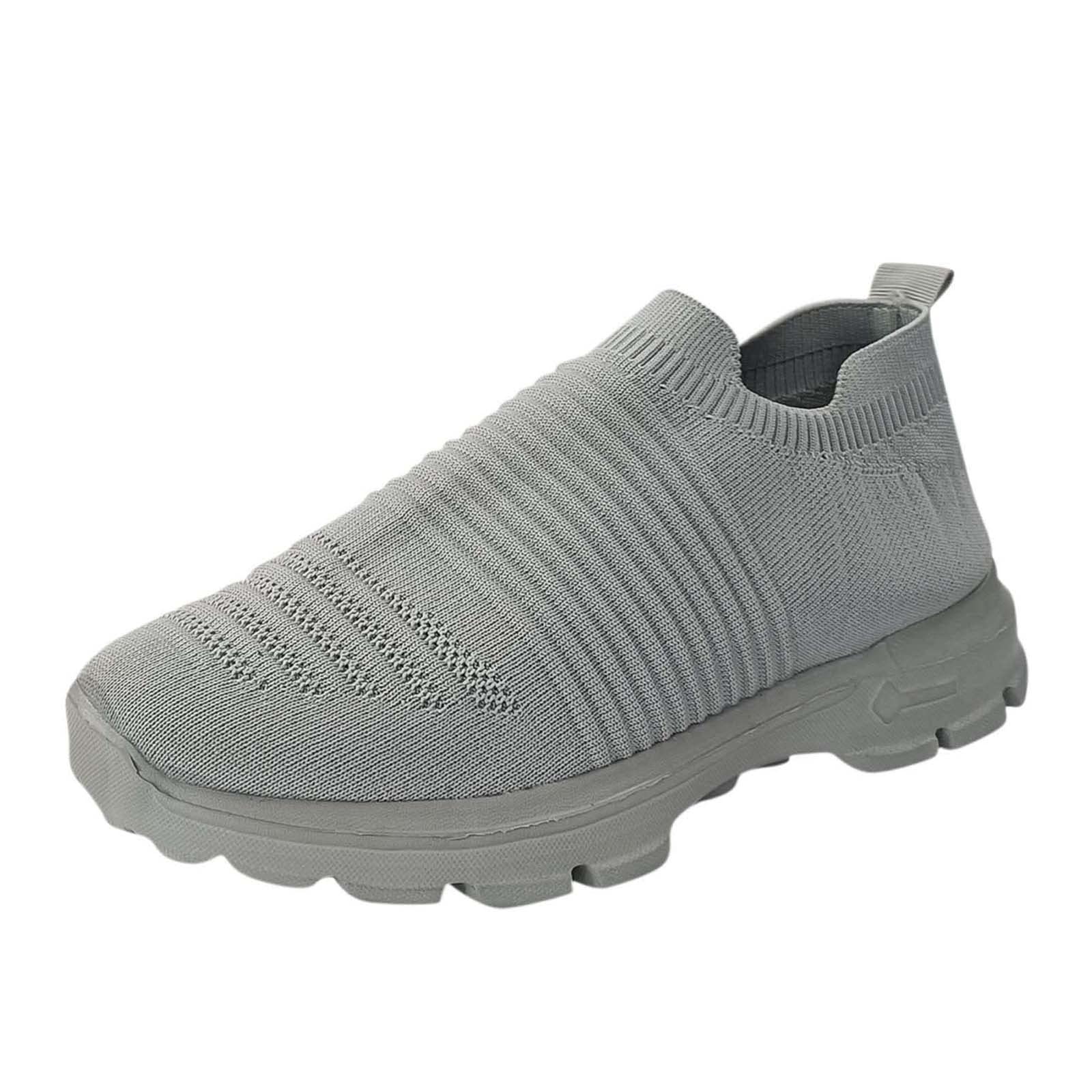 MLAGJSS Women's Walking Shoes - Lightweight Breathable Mesh Slip-On Sneakers with Air Cushion Comfort for Walking, Travel & Casual Wear | Platform Loafers for Everyday Use