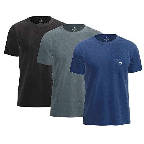 Heater Gray/Black/Navy - 3 Pack