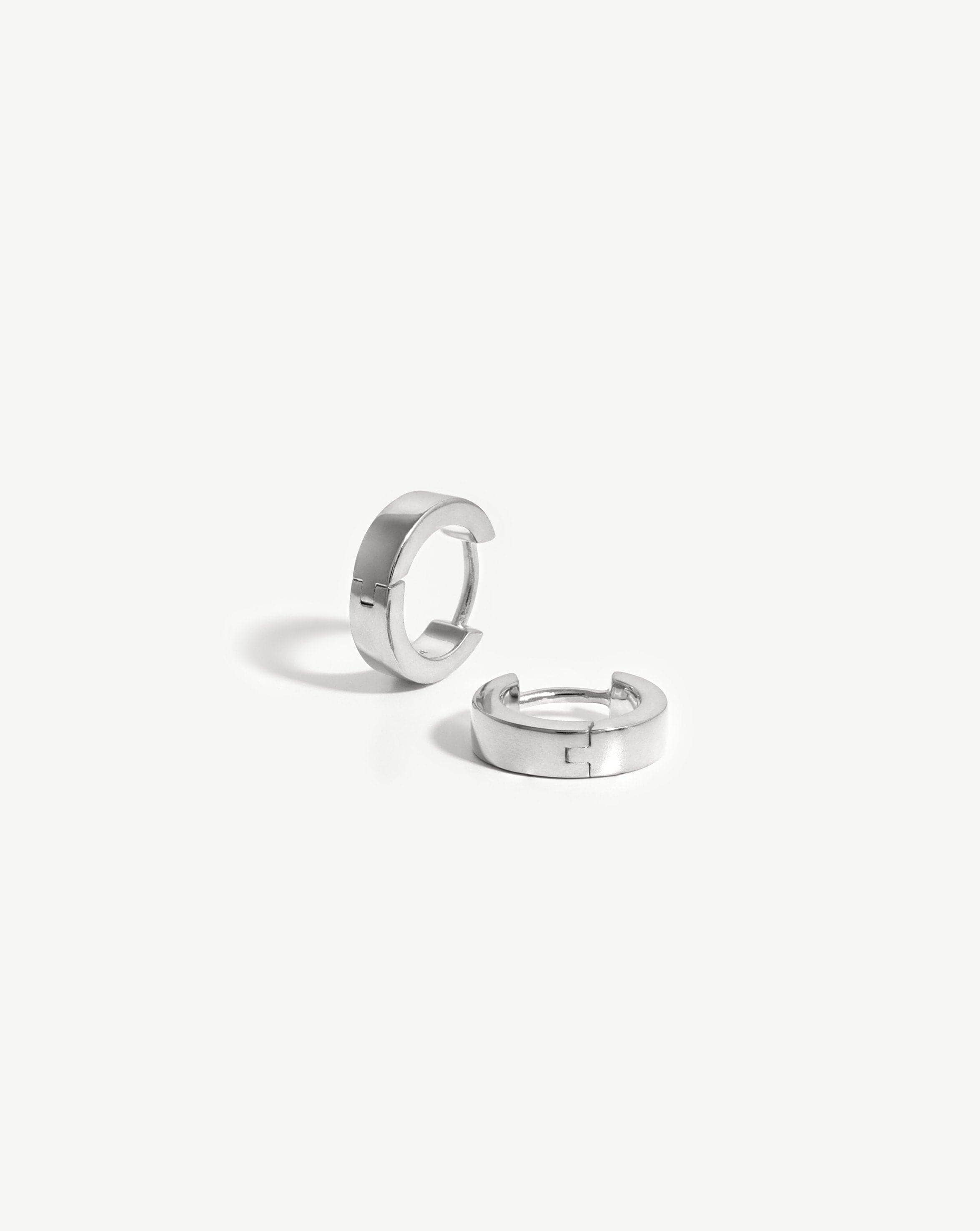Chubby Tunnel Huggie Earrings | Sterling Silver Hoop Earrings for Women | Perfect for Everyday Wear & Special Occasions