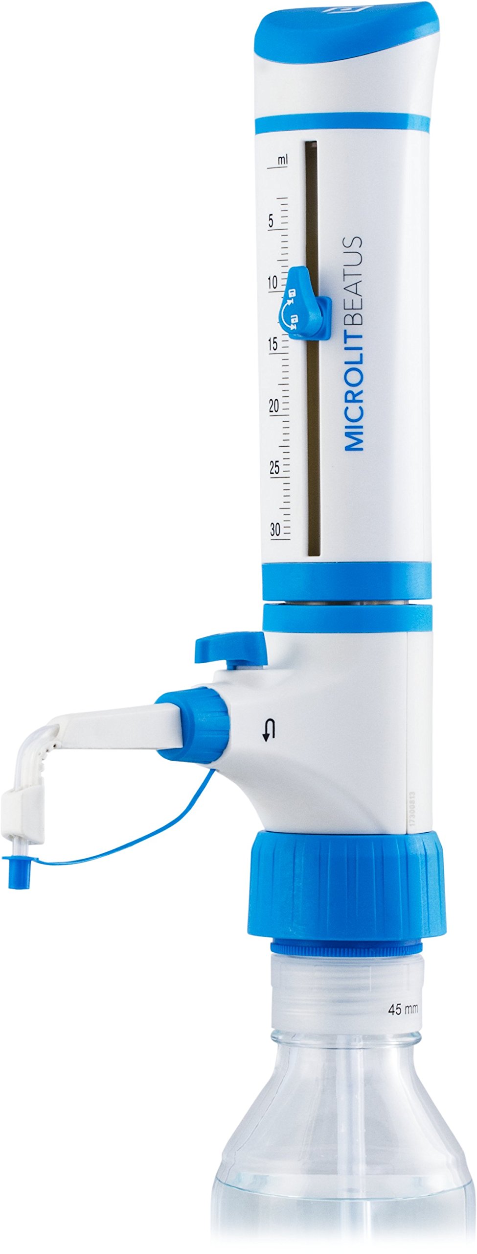 Premium 30ml Bottle Top Dispenser for Laboratory Use - Accurate & Easy-to-Use Liquid Dispenser with High Chemical Compatibility & Auto-Calibration | Ideal for Precise Reagent Measurement in Chemistry Labs, Pharmaceutical Research & Industrial Applications