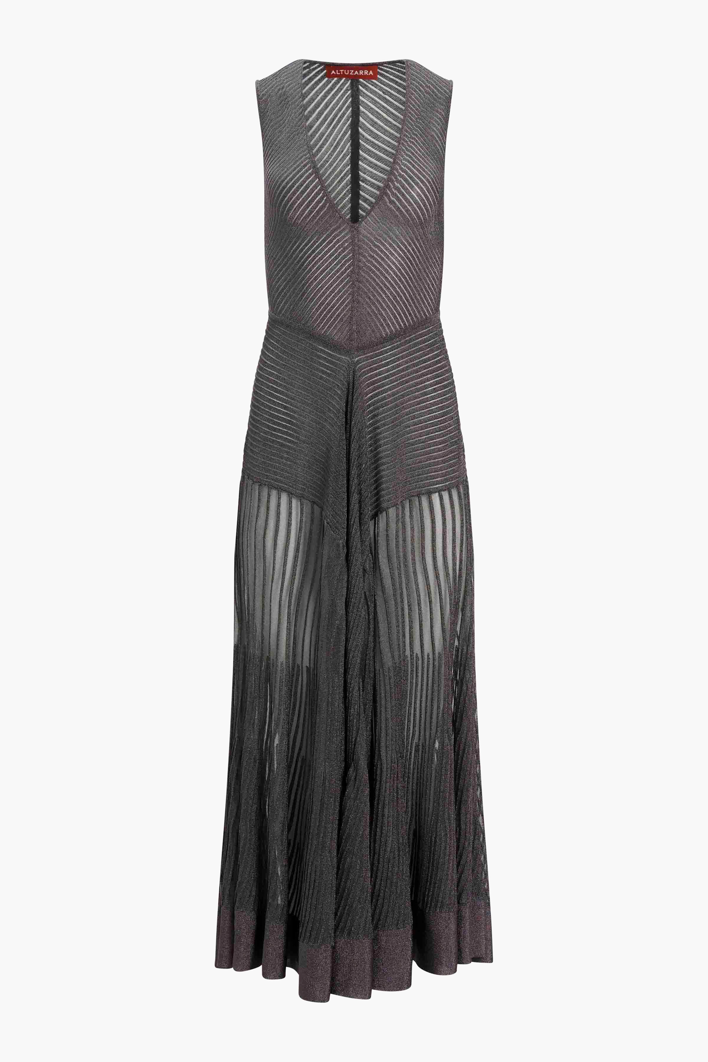 Keball Dress in Gunmetal - Elegant Formal Wear for Parties, Weddings & Special Occasions