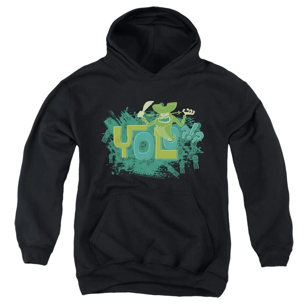 LOGOVISION Spongebob Yolo Unisex Youth Pullover Hoodie - Soft & Comfortable Cartoon Character Sweatshirt for Kids & Teens - Perfect for School, Casual Wear & Birthday Gifts