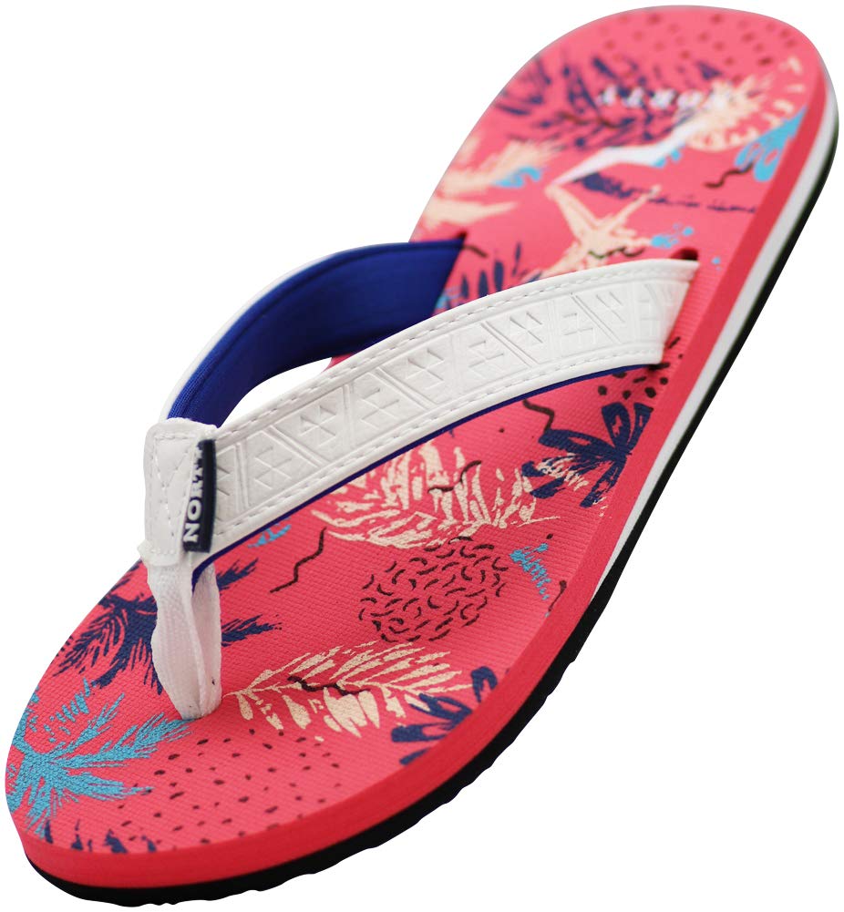 NORTY Women's Casual Flip Flop Thong Sandals - Comfortable Beach, Pool & Everyday Summer Shoes for Walking, Travel & Vacation