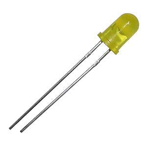 5mm Yellow Diffused Lens LED Lights - High Visibility Standard LEDs for DIY Electronics, Automotive, and Home Decor Projects