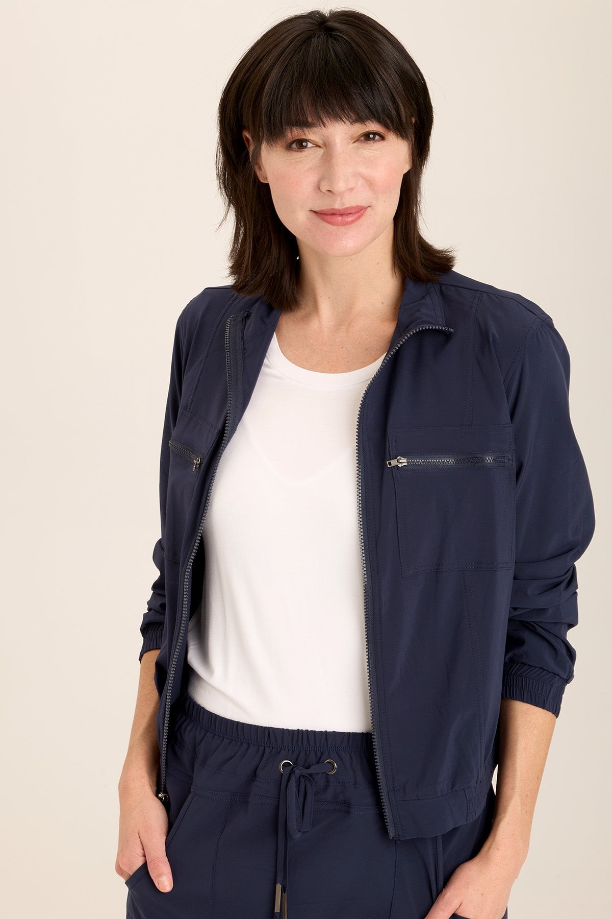 Active Quinn Bomber Jacket - Lightweight Waterproof Windbreaker for Men & Women | Perfect for Outdoor Sports, Hiking & Travel
