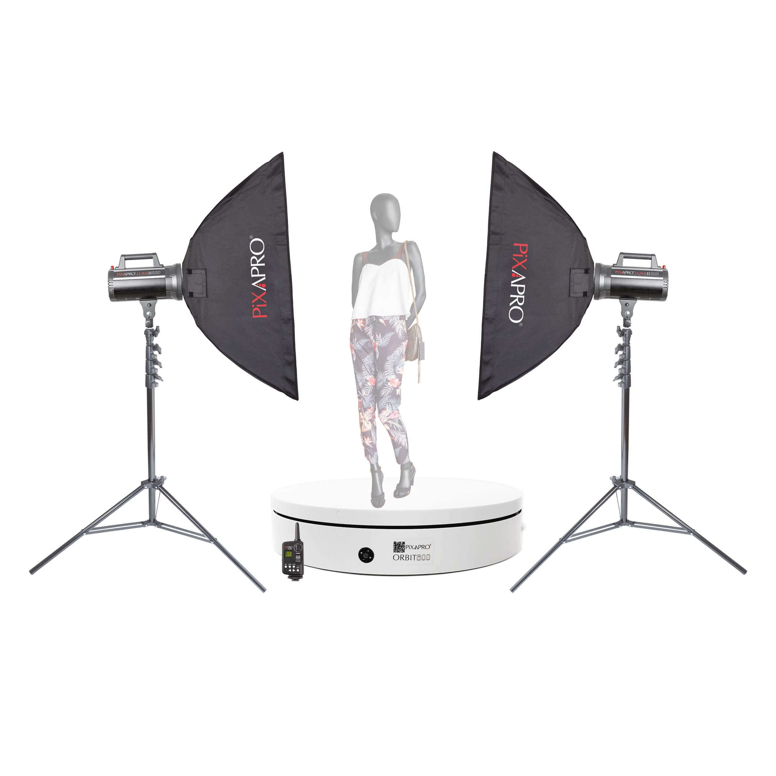LUMI200II 360° Rotating Turntable with LED Lighting Kit - Professional Product Photography Spin System for Ecommerce, Jewelry, Cosmetics & Small Items Display