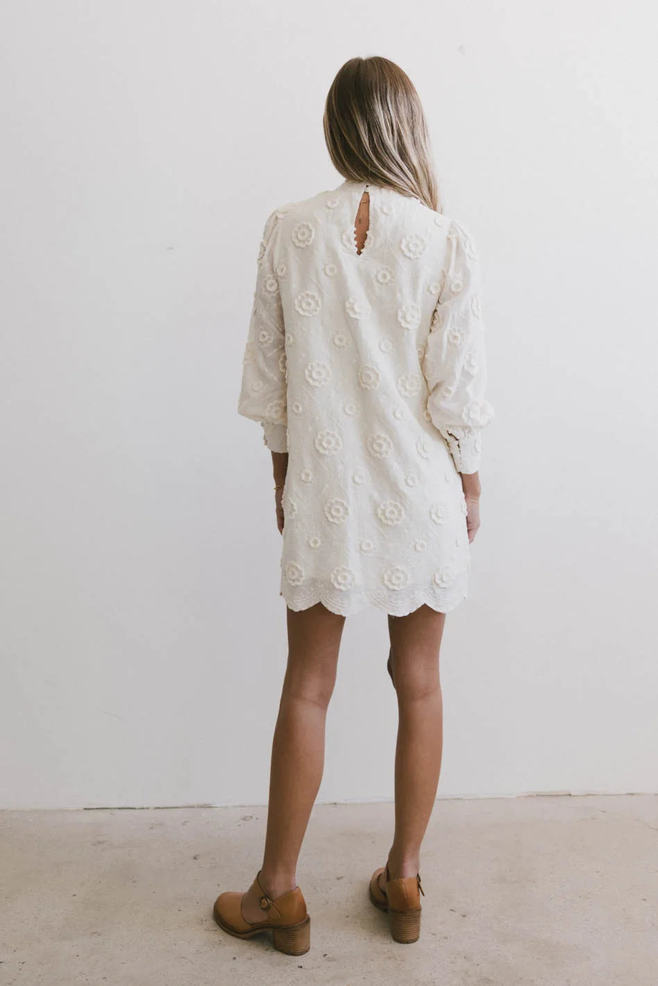 Evie Textured Floral Mini Dress for Women - Summer Party Cocktail Dress - FINAL SALE | Perfect for Beach Vacations, Date Nights & Special Occasions