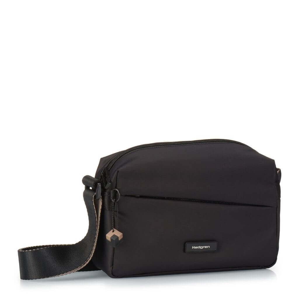 Hedgren Neutron Small Crossbody Bag for Women - Lightweight & Durable Black Shoulder Purse | Perfect for Travel, Work & Everyday Use
