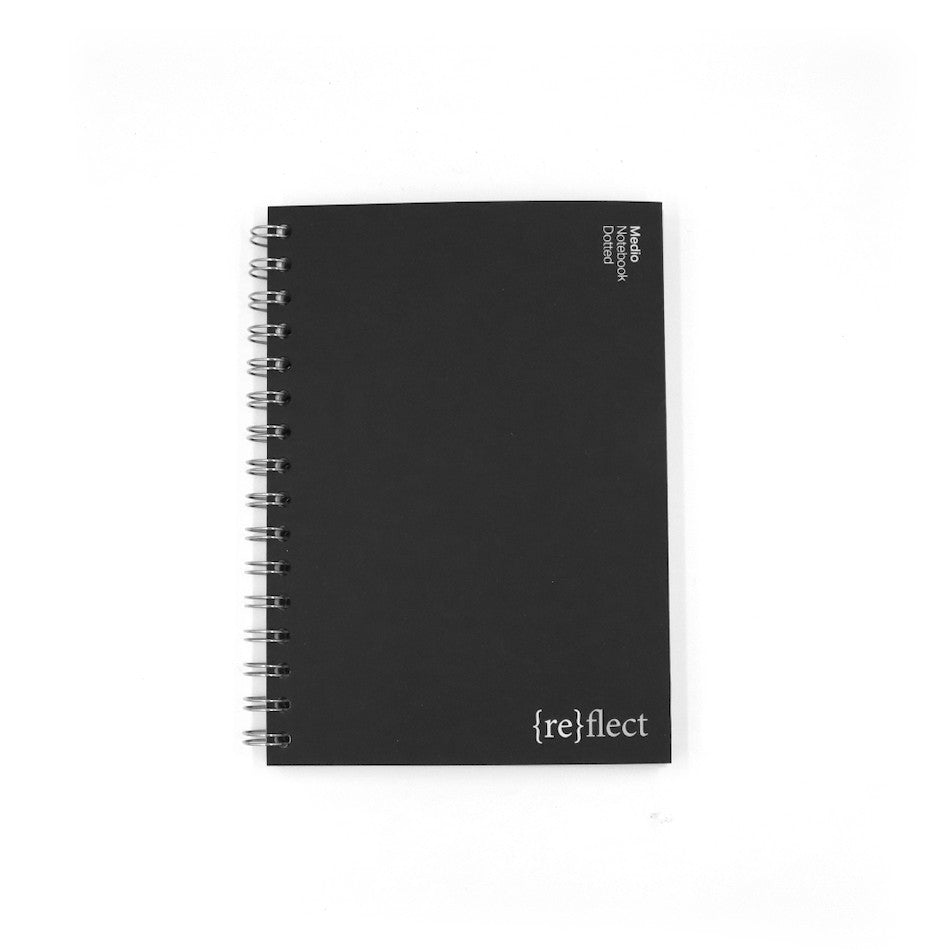 Coffeenotes Medio Wiro Notebook Black - Spiral Bound Journal for Writing, Sketching & Note Taking - Perfect for Office, School & Travel Use