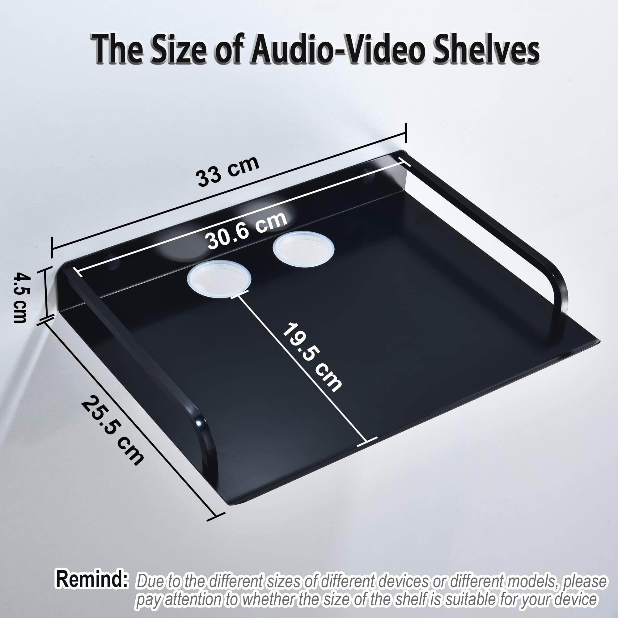 Wall Mount Floating Shelf for TV Components - 12