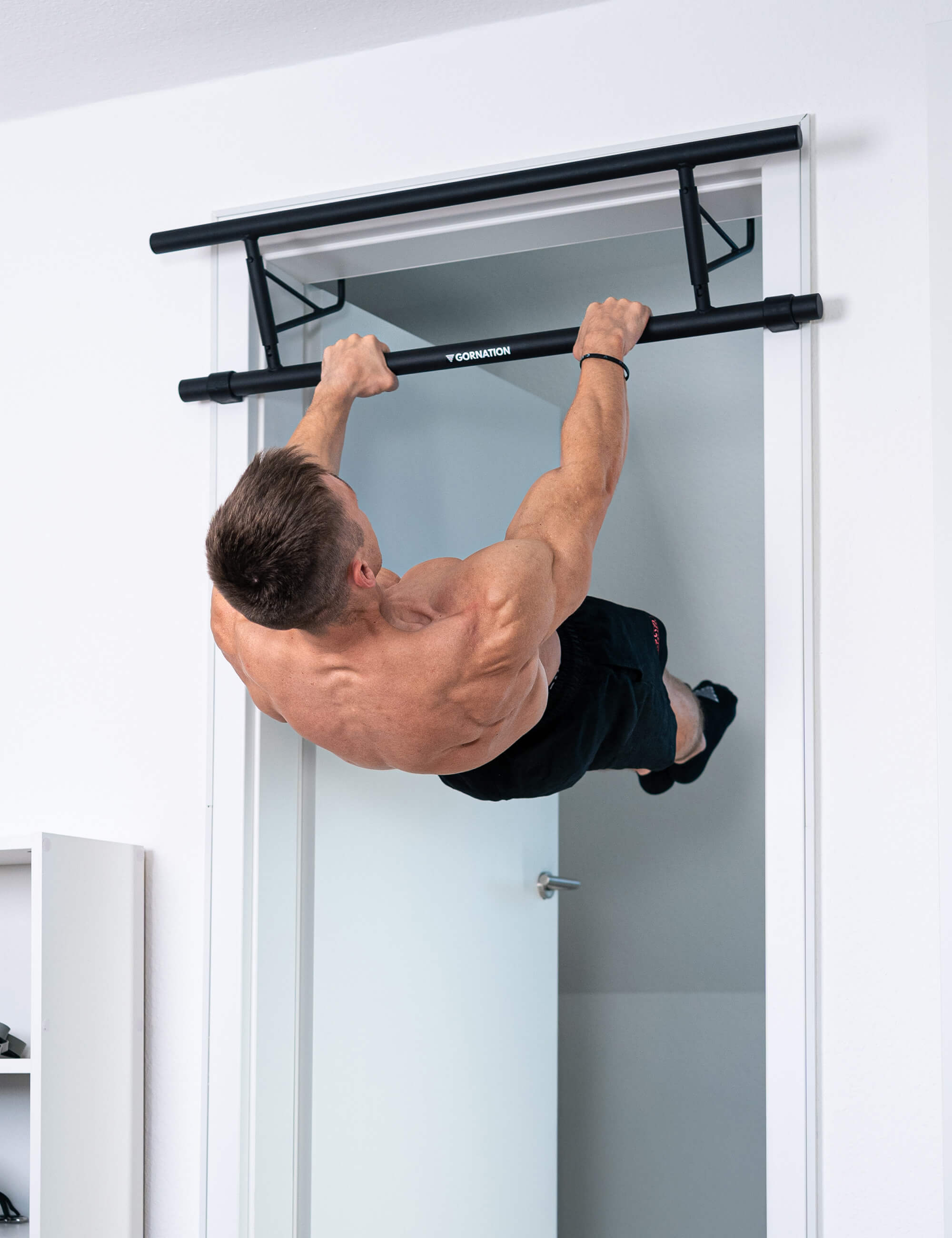Best Doorway Pull Up Bar for Home Gym - Heavy Duty No Screw Installation for Strength Training & Fitness - Perfect for Small Spaces & Apartments