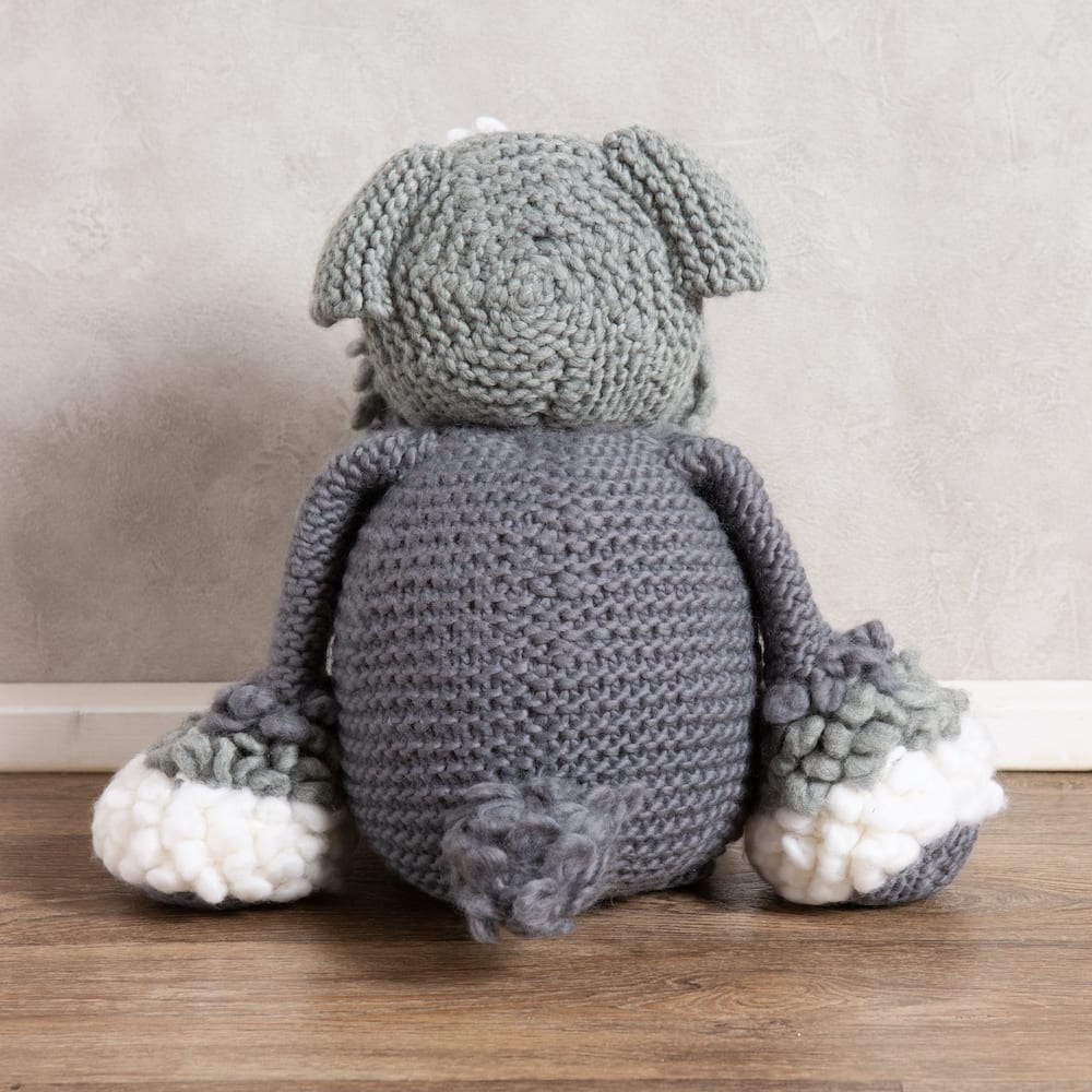 Giant Ozzy the Schnauzer Knitting Kit - DIY Dog Lover Craft Project for Beginners & Experts - Perfect for Gifts, Home Decor & Relaxation