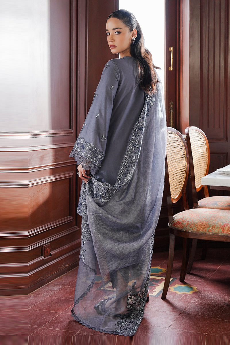 INDIGO BLOOM 3-Piece Satin Embroidered Suit Set for Women - Elegant Formal Outfit for Weddings, Parties & Special Occasions