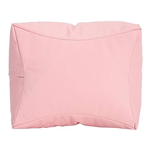 PU Leather Hand Cushion Pillow for Nail Art - Washable Nail Care Pad & Arm Rest Cushion - Perfect for Salon Professionals & Home DIY Manicures (Pink) - Ideal for Gel Polish Application, Acrylic Nail Design & Comfortable Hand Support