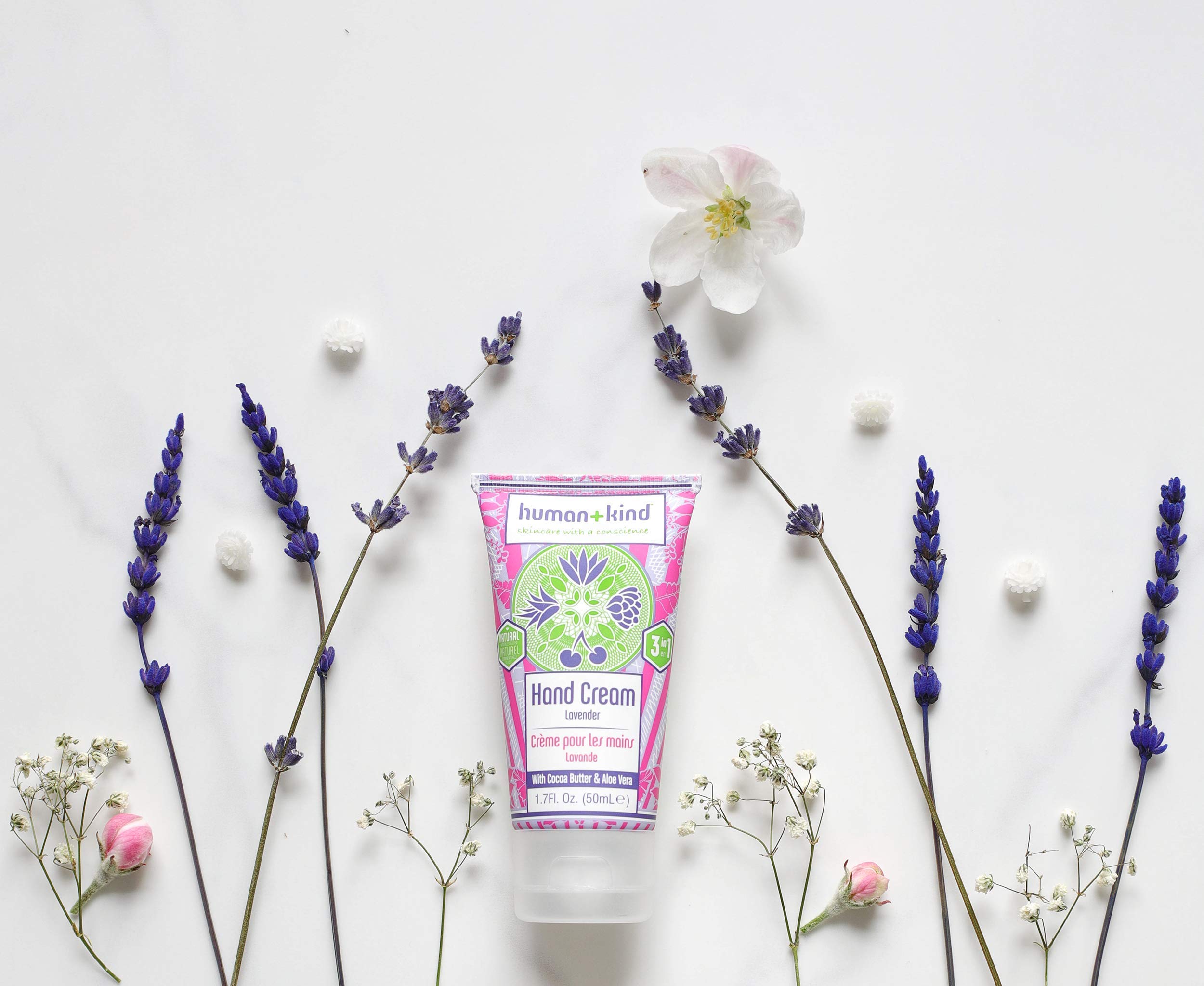 Human + Kind Hand, Elbow & Foot Cream - Ultra Moisturizing for Dry Skin - 1.7 fl oz - Perfect for Cracked Heels, Rough Hands & Elbow Care - Ideal for Winter Skincare & Daily Hydration