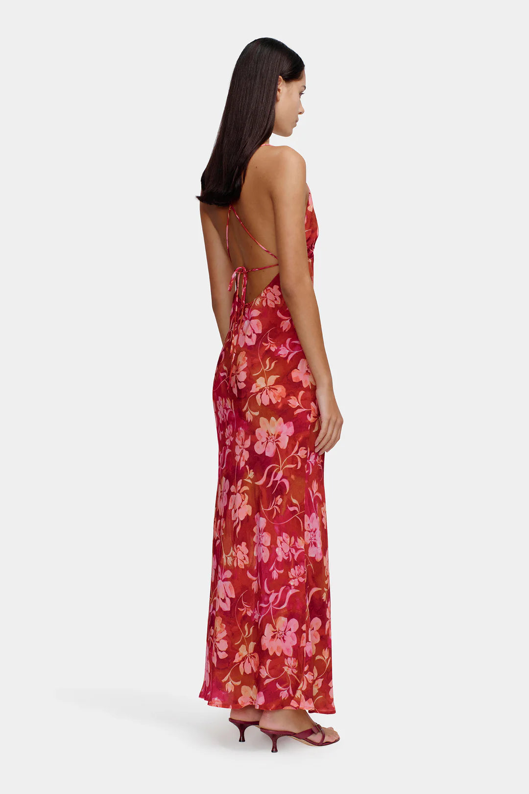 Alonso Cherrybomb Strappy Slip Maxi Dress - Women's Sexy Summer Long Dress with Adjustable Straps for Beach, Party & Evening Wear