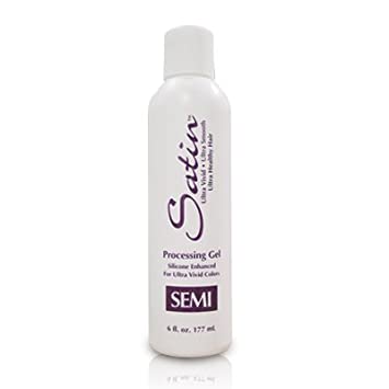 Professional Satin Semi-Processing Hair Gel 6oz - Smooth & Shine for All Hair Types - Perfect for Styling, Frizz Control & Heat Protection