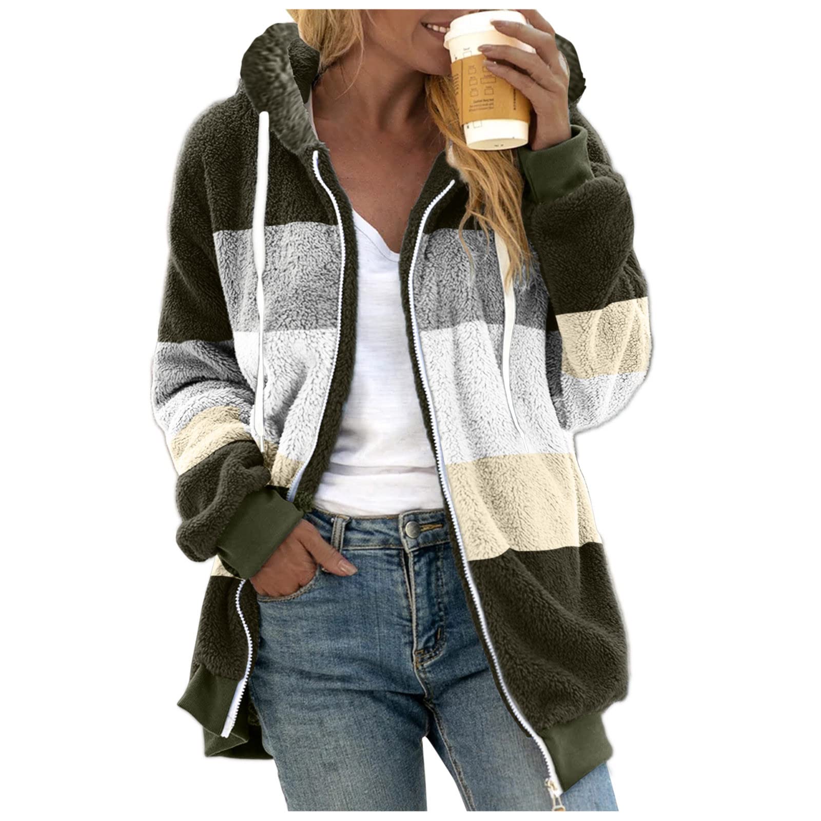 Zieglen Women's Fleece Fuzzy Hoodie - Soft Oversized Pullover Sweatshirt for Teen Girls | Cozy Winter Loungewear & Casual Outfit Essential