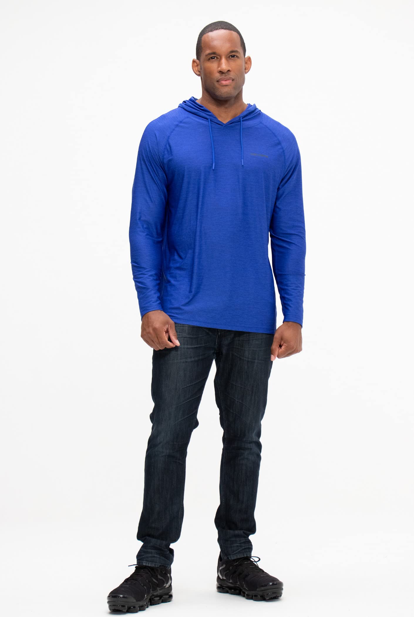 DEVOPS Men's Hoodie - Long Sleeve Pullover for Fishing, Hiking, Running & Workouts - Comfortable Athletic Sweatshirt for Outdoor Activities & Gym Training